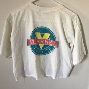 Vuarnet France White Crop Top